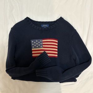 american flag sweater | ralph lauren
